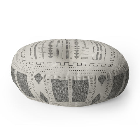 Iveta Abolina Mud Cloth Inspo VI Floor Pillow Round