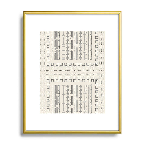 Iveta Abolina Mud Cloth Inspo VI Metal Framed Art Print