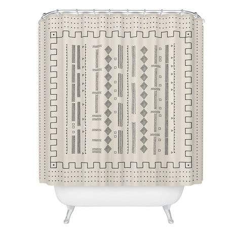 Iveta Abolina Mud Cloth Inspo VI Shower Curtain