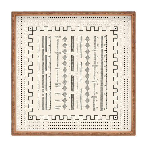 Iveta Abolina Mud Cloth Inspo VI Square Tray