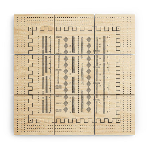 Iveta Abolina Mud Cloth Inspo VI Wood Wall Mural
