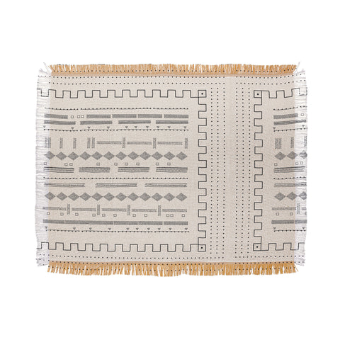 Iveta Abolina Mud Cloth Inspo VI Throw Blanket