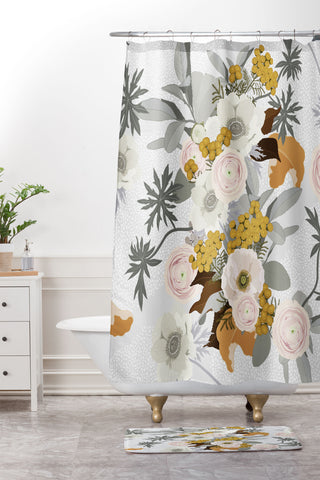 Iveta Abolina Musette Shower Curtain And Mat