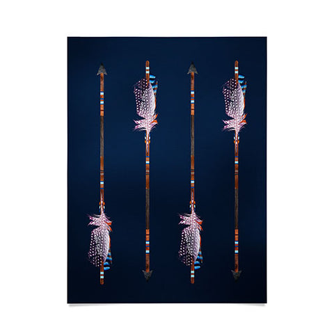 Iveta Abolina Native Blue Arrows Poster