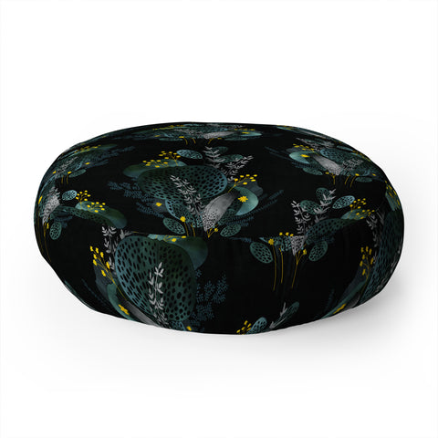 Iveta Abolina Night Seaflower Floor Pillow Round