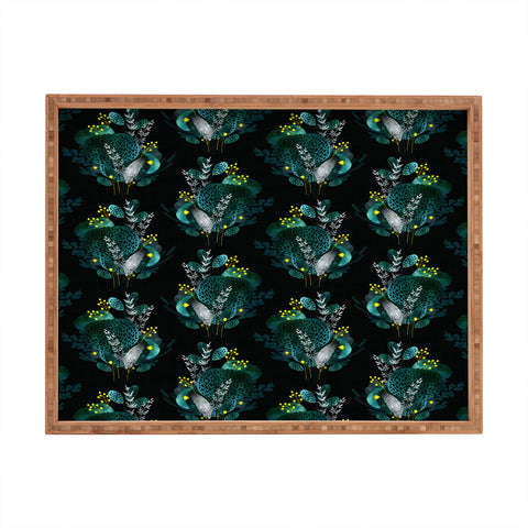 Iveta Abolina Night Seaflower Rectangular Tray
