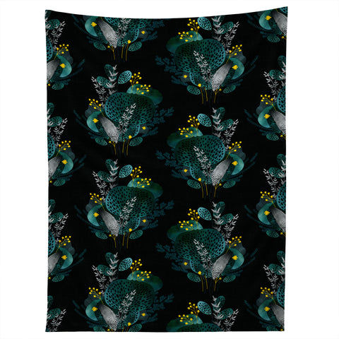 Iveta Abolina Night Seaflower Tapestry