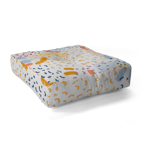 Iveta Abolina Noodles in the Space Floor Pillow Square