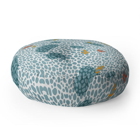 Iveta Abolina Noodles in the Space II Floor Pillow Round