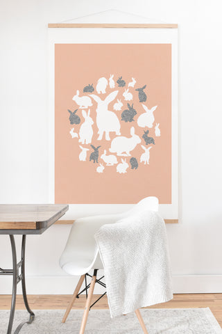 Iveta Abolina Nordic Bunny Art Print And Hanger