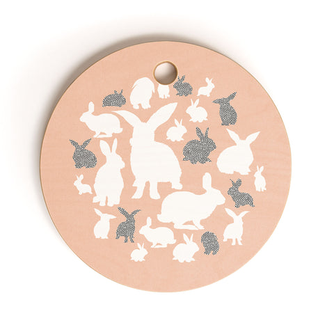 Iveta Abolina Nordic Bunny Cutting Board Round