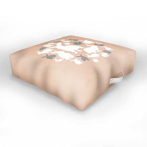 Iveta Abolina Nordic Bunny Outdoor Floor Cushion