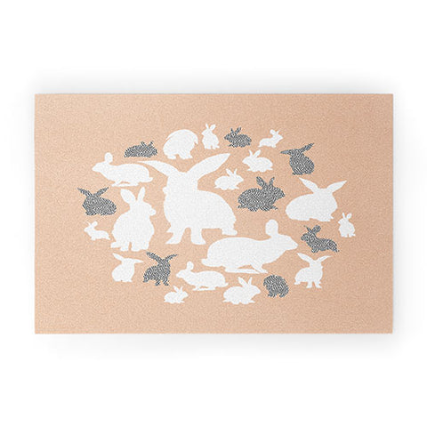 Iveta Abolina Nordic Bunny Welcome Mat