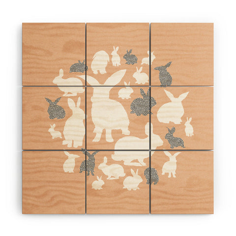 Iveta Abolina Nordic Bunny Wood Wall Mural