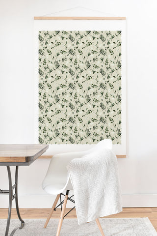 Iveta Abolina Nordic Olive Green Art Print And Hanger