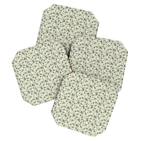 Iveta Abolina Nordic Olive Green Coaster Set