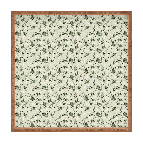 Iveta Abolina Nordic Olive Green Square Tray