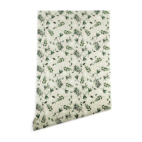Iveta Abolina Nordic Olive Green Wallpaper