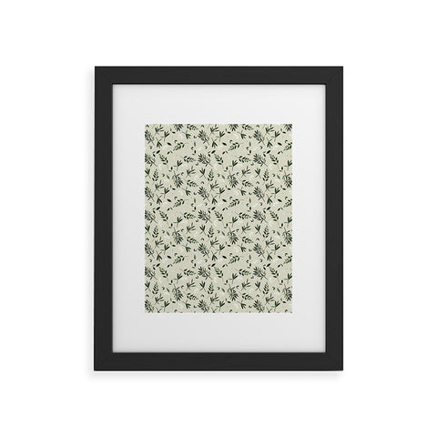 Iveta Abolina Nordic Olive Green Framed Art Print