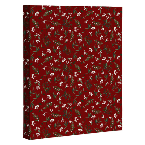 Iveta Abolina Nordic Olive Red Art Canvas