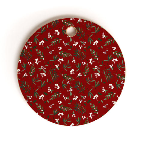 Iveta Abolina Nordic Olive Red Cutting Board Round