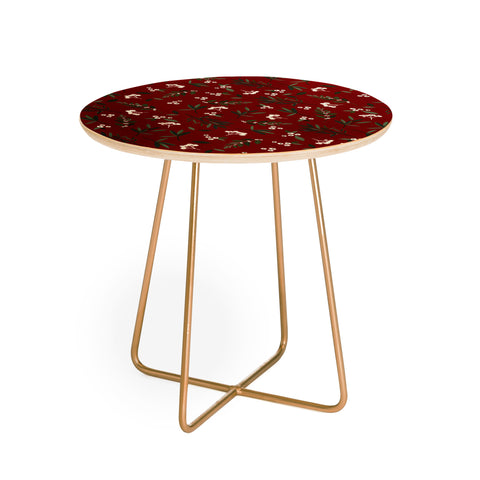 Iveta Abolina Nordic Olive Red Round Side Table