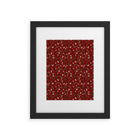 Iveta Abolina Nordic Olive Red Framed Art Print