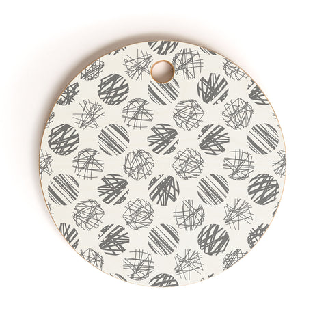 Iveta Abolina Notebook Gray Cutting Board Round