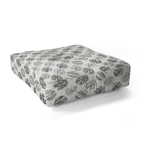 Iveta Abolina Notebook Gray Floor Pillow Square