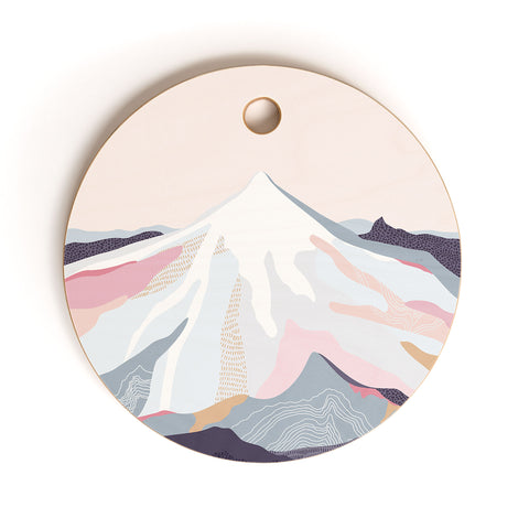 Iveta Abolina Off the Grid Purple Cutting Board Round