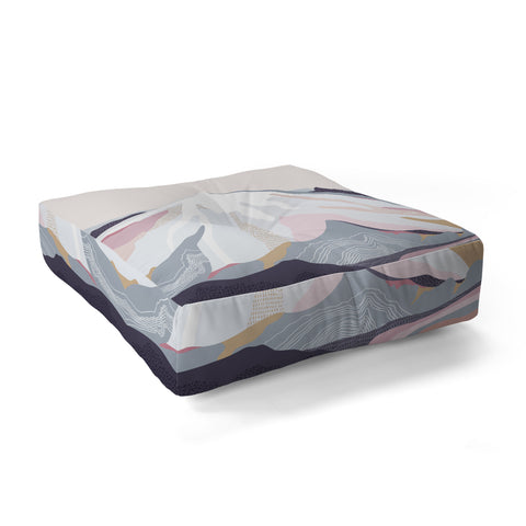 Iveta Abolina Off the Grid Purple Floor Pillow Square