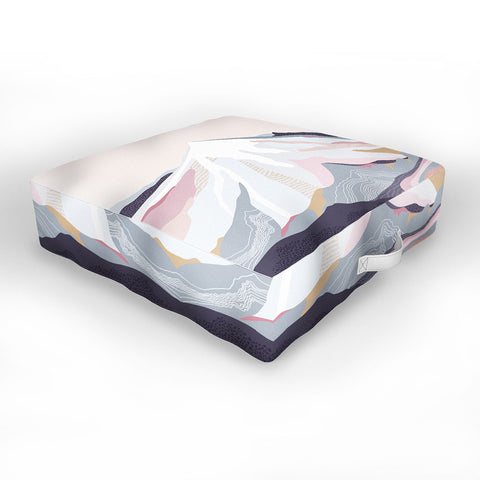 Iveta Abolina Off the Grid Purple Outdoor Floor Cushion