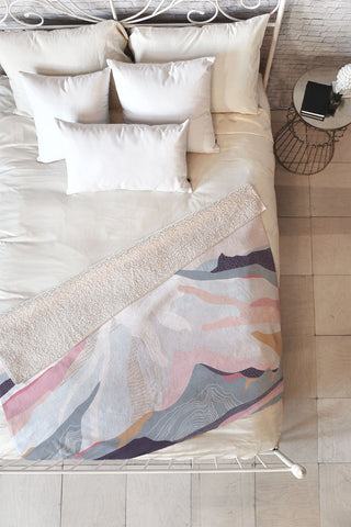 Iveta Abolina Off the Grid Purple Fleece Throw Blanket