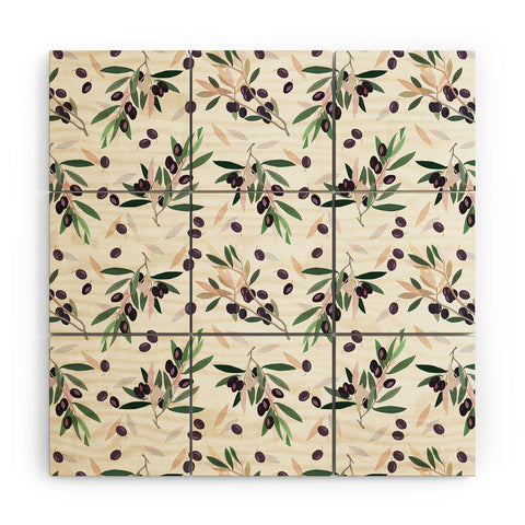 Iveta Abolina Olivia Sprig Wood Wall Mural