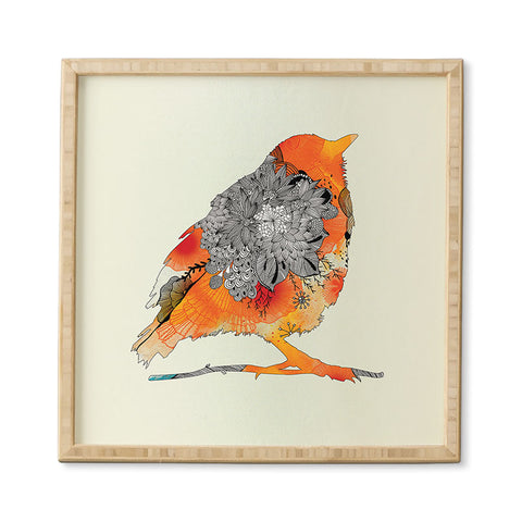 Iveta Abolina Orange Bird Framed Wall Art