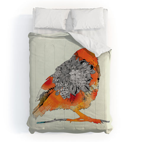 Iveta Abolina Orange Bird Comforter