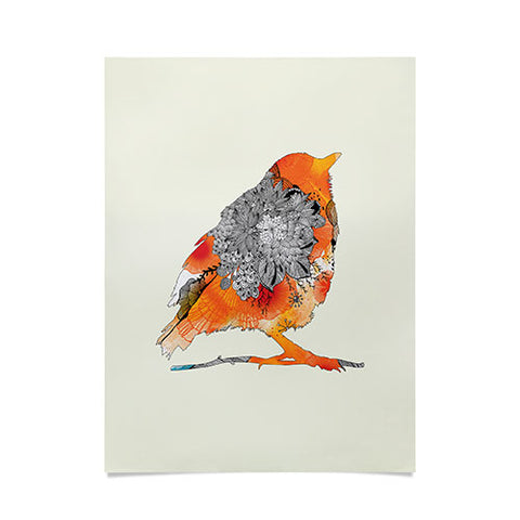 Iveta Abolina Orange Bird Poster