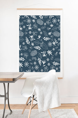 Iveta Abolina Oslo Winter Blue Art Print And Hanger