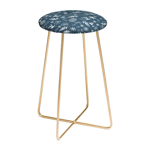Iveta Abolina Oslo Winter Blue Counter Stool