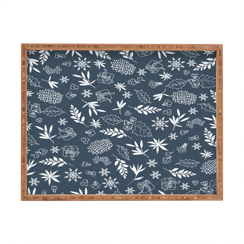 Iveta Abolina Oslo Winter Blue Rectangular Tray