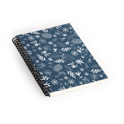Iveta Abolina Oslo Winter Blue Spiral Notebook