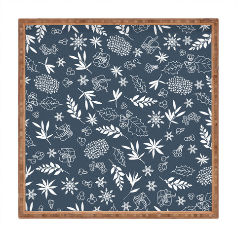 Iveta Abolina Oslo Winter Blue Square Tray