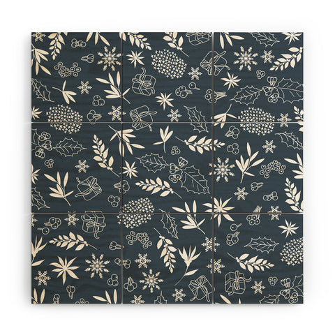 Iveta Abolina Oslo Winter Blue Wood Wall Mural