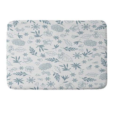 Iveta Abolina Oslo Winter Frost Memory Foam Bath Mat