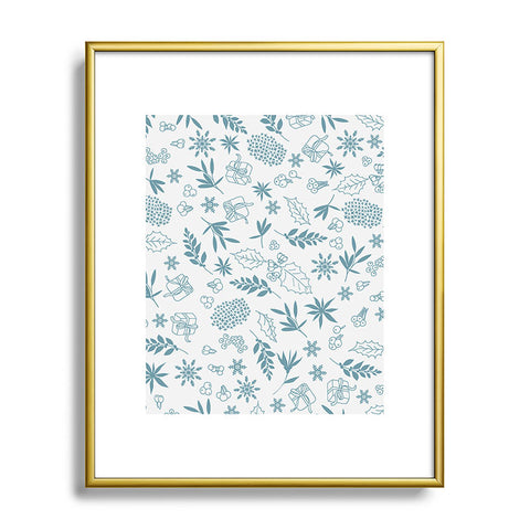 Iveta Abolina Oslo Winter Frost Metal Framed Art Print