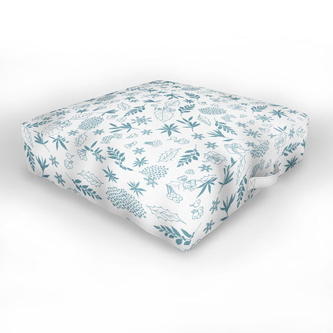 Iveta Abolina Oslo Winter Frost Outdoor Floor Cushion