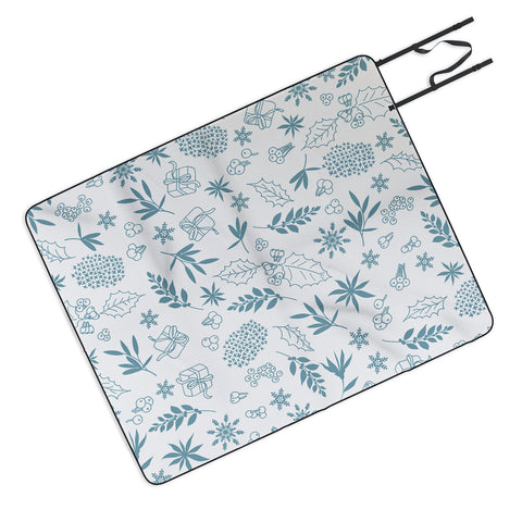 Iveta Abolina Oslo Winter Frost Picnic Blanket