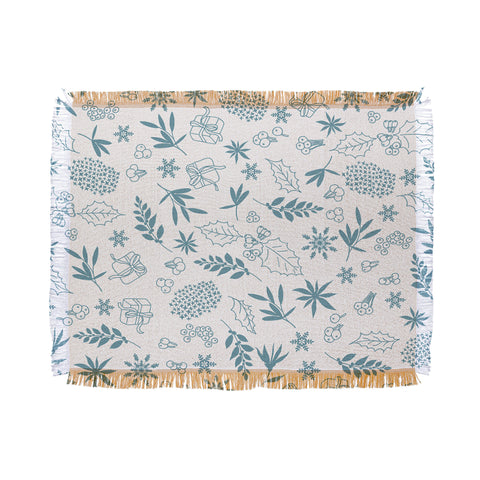 Iveta Abolina Oslo Winter Frost Throw Blanket