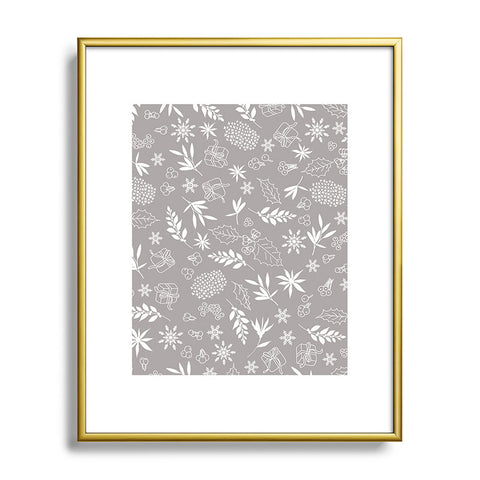 Iveta Abolina Oslo Winter Tan Metal Framed Art Print