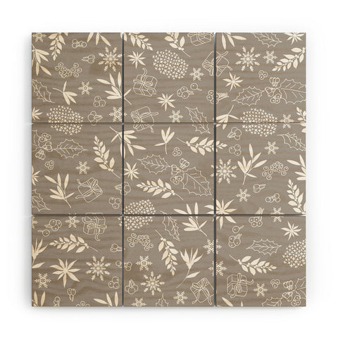 Iveta Abolina Oslo Winter Tan Wood Wall Mural